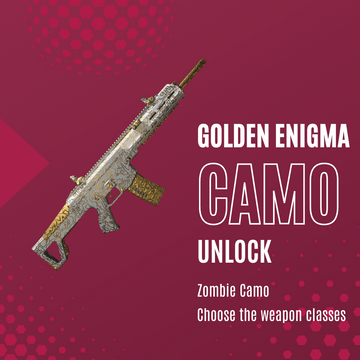 MW3 Golden Enigma Zombie Camo Unlock - Choose The Weapon Classes