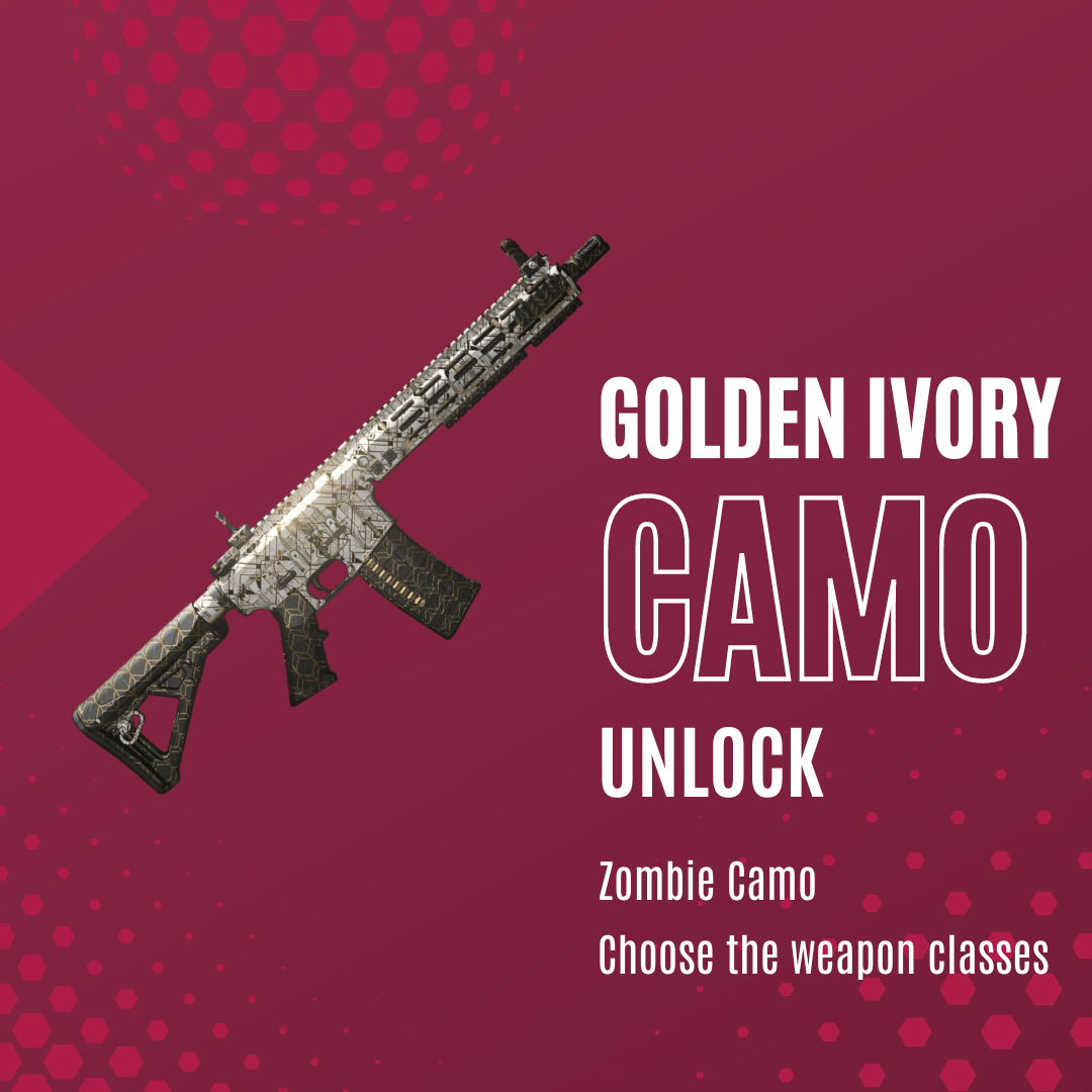 MW3 Golden Ivory Zombie Camo Unlock - Choose The Weapon Classes